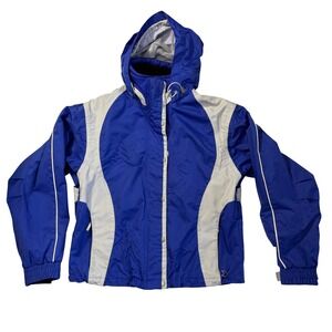 Obermeyer Women's Ski‎ Jacket Size 10 Blue HydroBlock GEL Insulated Vintage Y2K